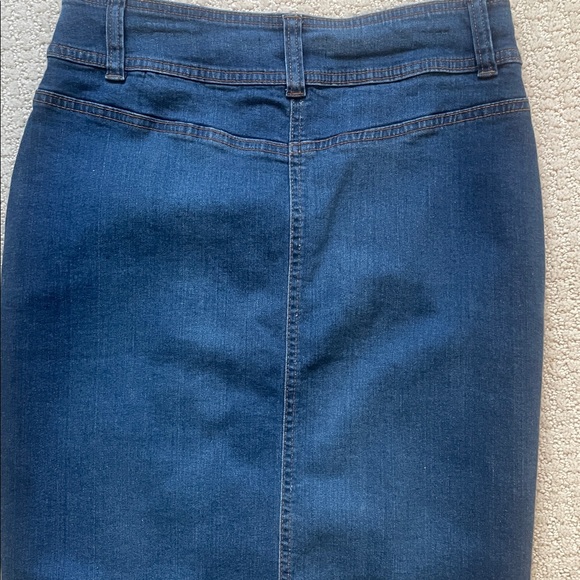 LIQUIDx Jeans Pencil Skirt - Picture 5 of 12